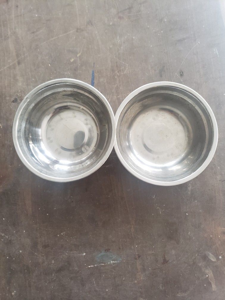 2twin Catt/dog Food Or Water Bowls 