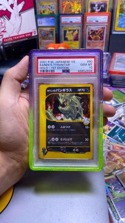 Pokemon Karen’s Tyranitar psa 10 Pokémon slab
