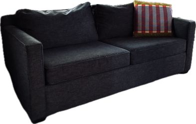 Gray Crate and Barrel couch / sofa