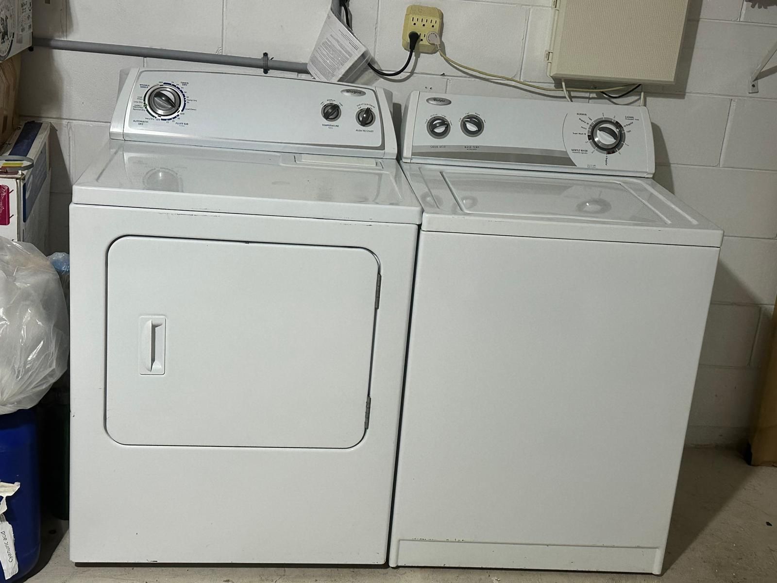 Washer and dryer