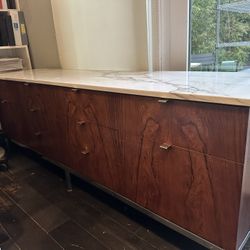 Knoll Rosewood Desk And Cabinet File Drawe 