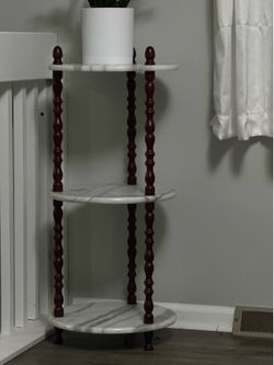 Marble 3 tier side table