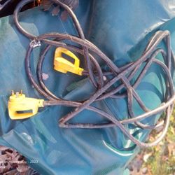 Camco 50 Amp Power Grip Extension Cord - 25' With F-Locking Adapter