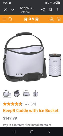 RovR KeepR Caddy with Ice Bucket- Color Powder- Brand New With Tags $55