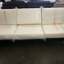Segovia Black Metal Outdoor Couch 