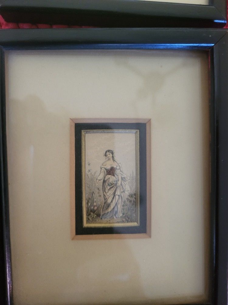 Antique NEEDLE Point PRINTS