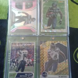 4 Card DK Metcalf Lot.