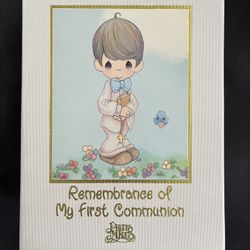 New Vintage Photo Album Book “Precious Moments” boy My First Communion 