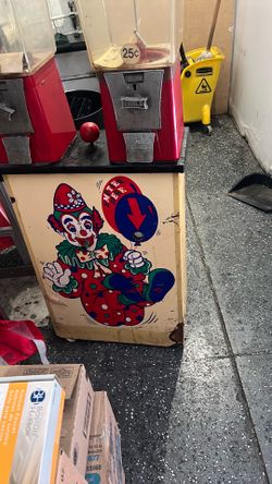 Antique candy dispenser and balloon machine