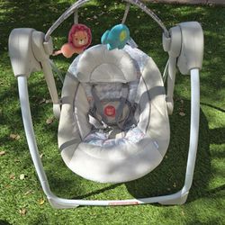 NEW Ingenuity Portable Baby Swing - Cozy Kingdom 