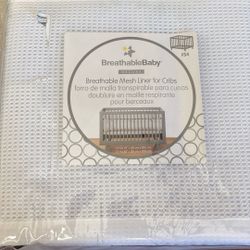 New!! Breathable Baby Mesh Liner For Cribs