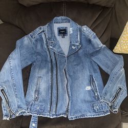 Jean jacket With Zippers 