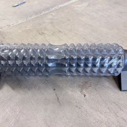 Foam Roller with Stand - Bracket Foam Roller for Back Pain, 21 inch Trigger Point Deep Tissue Massage Roller, Medium Density Grid Bracket Foam Rollers