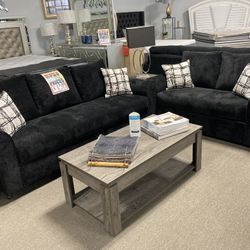 Black Customizable Sofa & Loveseat☮️ $1299 Many Colors Available🎨✔️