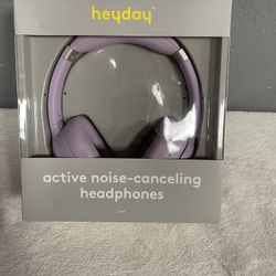 Active Noise Canceling Bluetooth Wireless Over Ear Headphones - heyday
