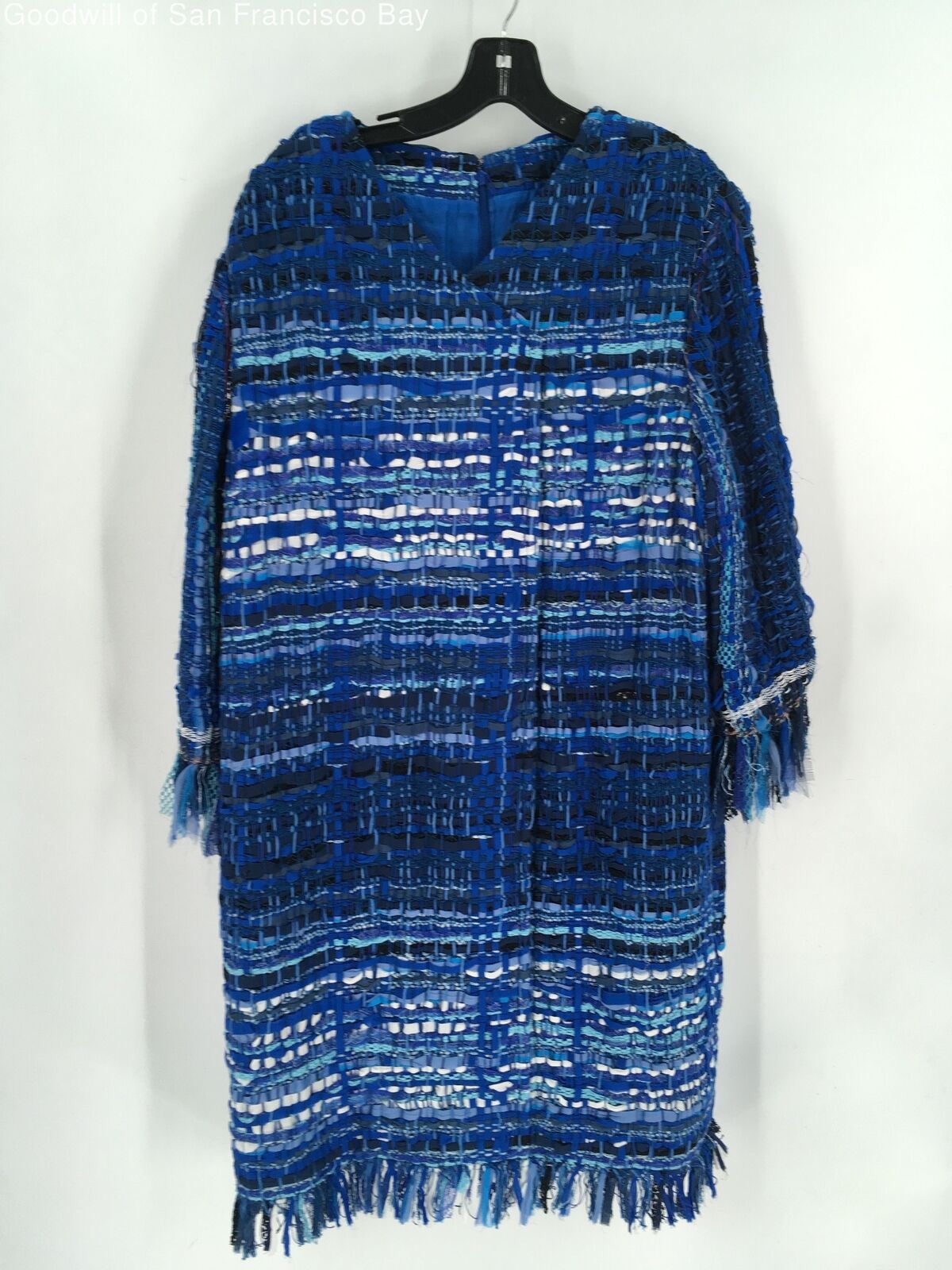 Chanel Womens Shift Dress Multicolor Tweed Fringe Lined Zip France 46 COA  for Sale in Columbus, OH - OfferUp