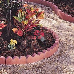 Curved Scalloped Concrete Edgers