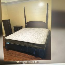 King bedroom set - American Drew Mahogany - 6 pieces