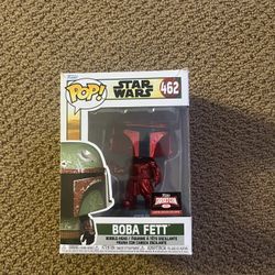 Funko Pop! Star Wars: The Mandalorian Red Chrome Target Exclusive