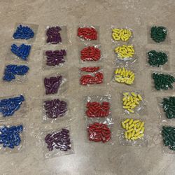 Wooden Oval Craft Beads, New