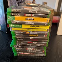 16 Xbox One Games + Cyberpunk Steelbook (3 Brand New)