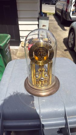 S.haller mini grand father clock in glass dome cover mane in Germany