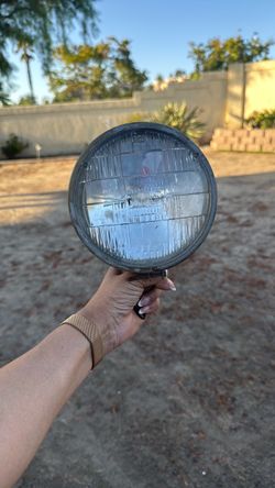 Vintage Round Halogen Headlight Assembly