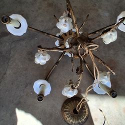 Antique chandelier 5 candle lights