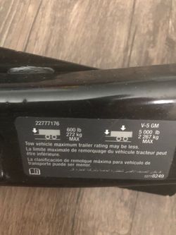 Vehicle 🚗 towing trailer used once only very excellent conditions $80 or best offer