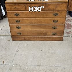 Antique Ethan Allen Solid Maple Dresser