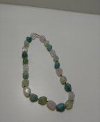 Colorful jade necklace