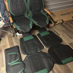 Premium Leather Truck Seat Covers Full Set! Brand New!