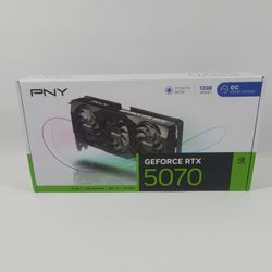 New PNY GeForce RTX 5070 OC 12GB GDDR7 Graphics Card VCG507012TFXPBW1-0