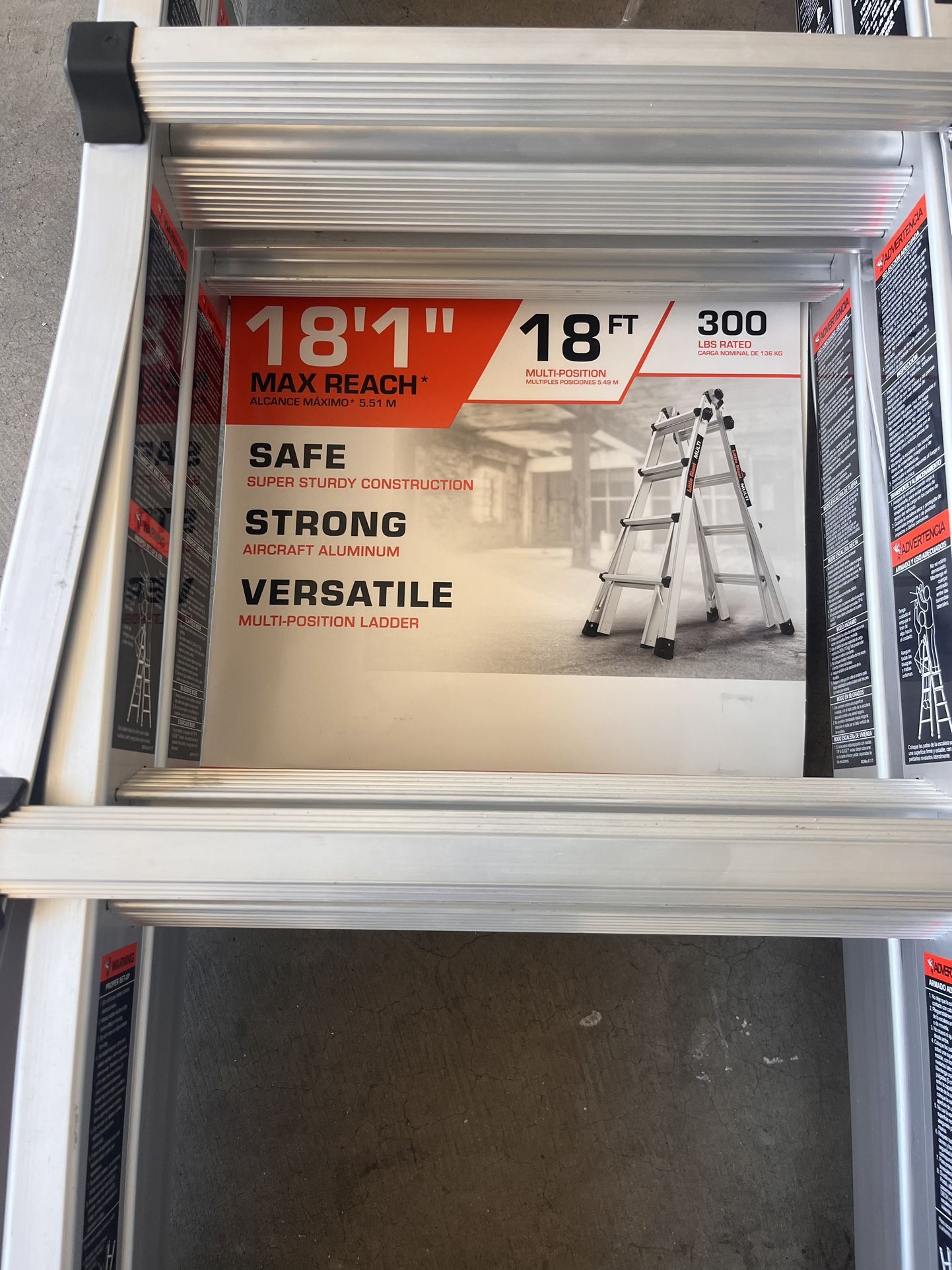 LADDER - A FRAME LITTLE GIANT 18.1 Multi Ladder - Like New