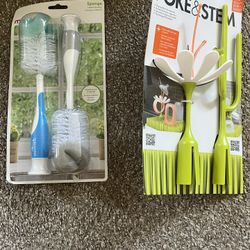 Bottle Brushed And Drying Rack