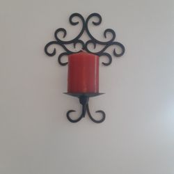 Iron CANDLE HOLDERS Set Of Two, In EXCELLENT CONDITION  Both For $25