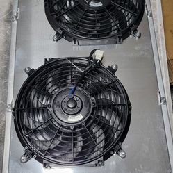 1967--1972 Chevy C10, C20, C30, K10, K20, K25 3 Row Performance Aluminum Radiator With Fans 