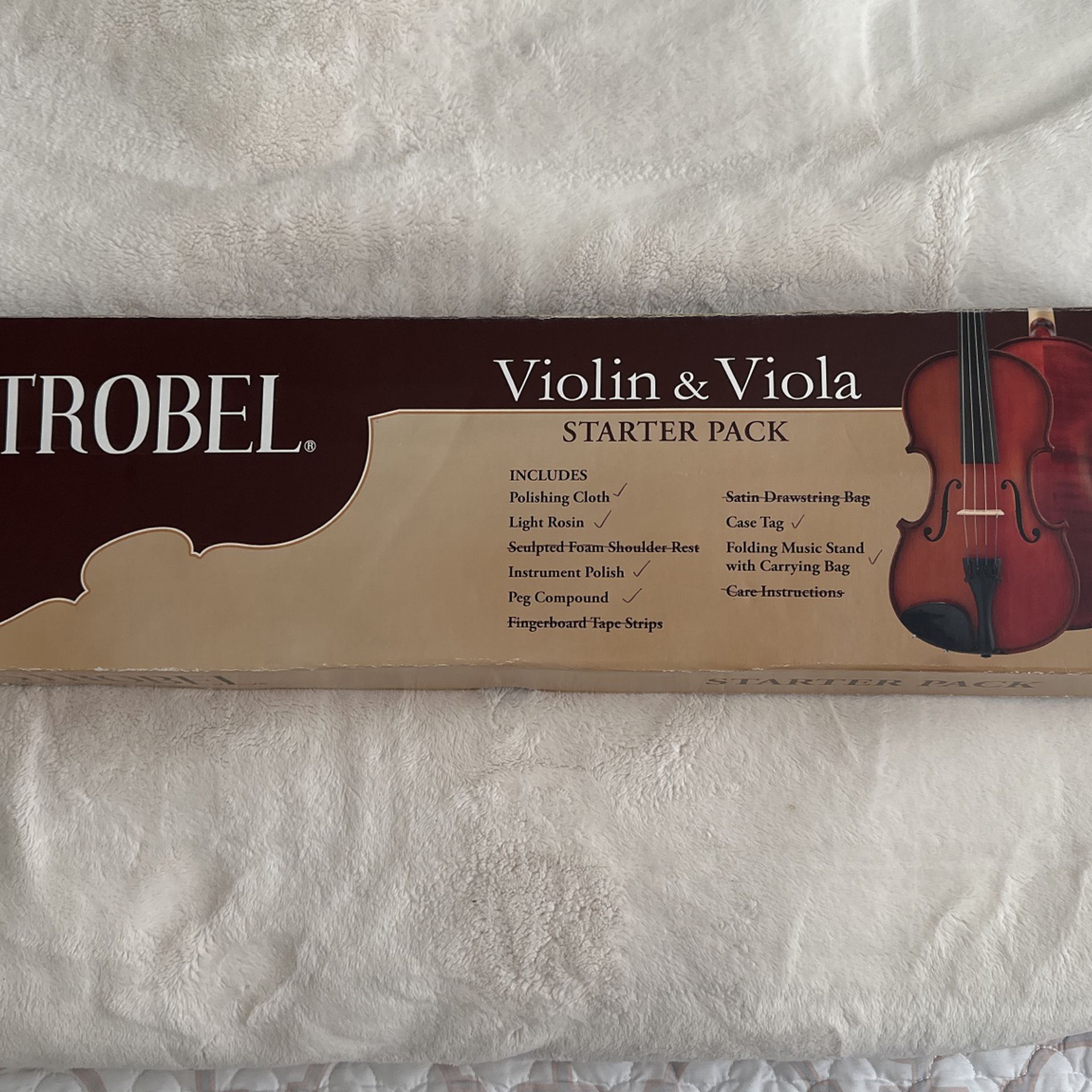 Strobel Violin And Viola Starter Pack, 6/10 Items