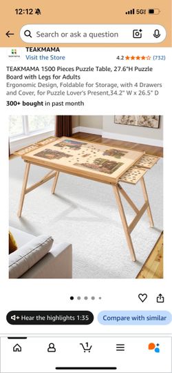 1500pcs Puzzle Table