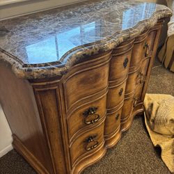 Thomasville 3 Drawer Dresser Marble Top Must Go Asap Moving !