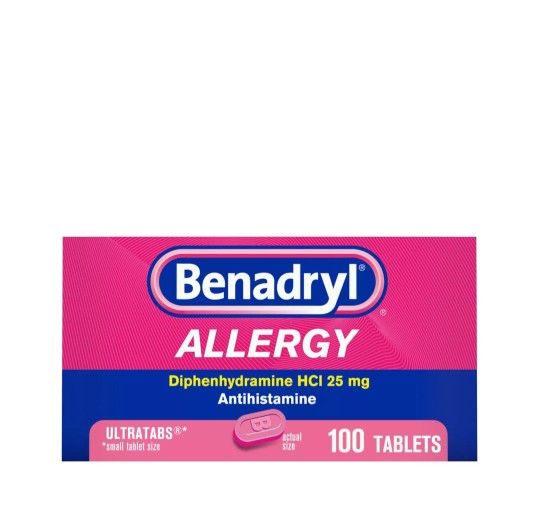 Benadryl 100 Tablets Brand New