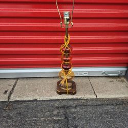 Vintage Multicolored Bulb Table Lamp