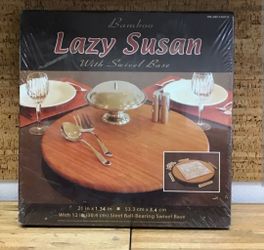 21 in. BAMBOO LAZY SUSAN