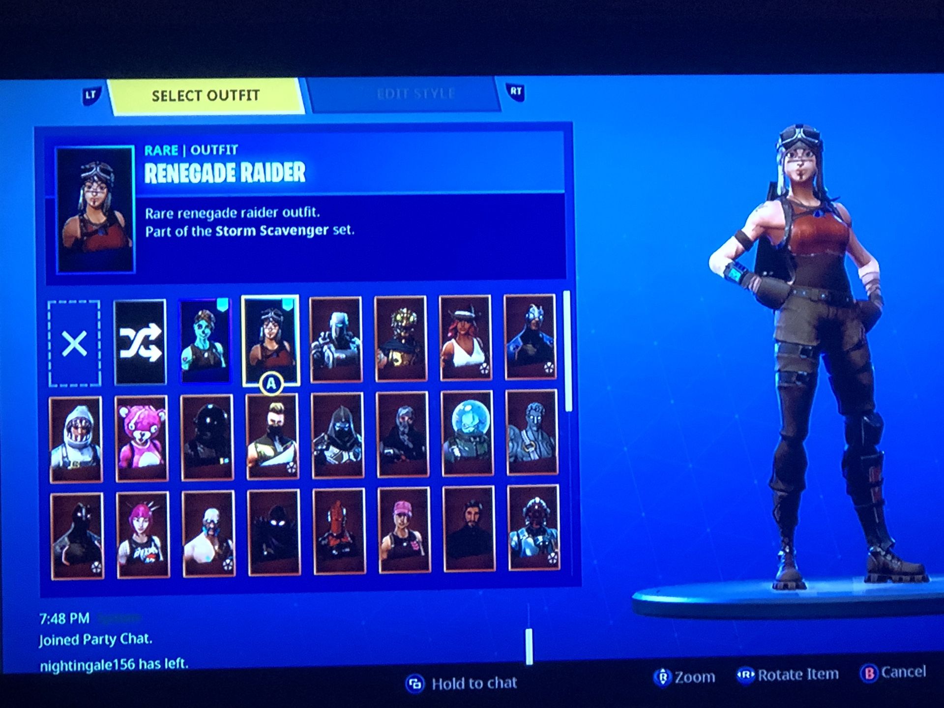 Renegade raider account