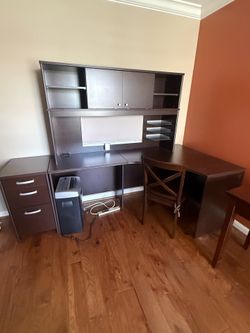 Desk and office equipment