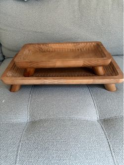 2 Wooden Table Pieces
