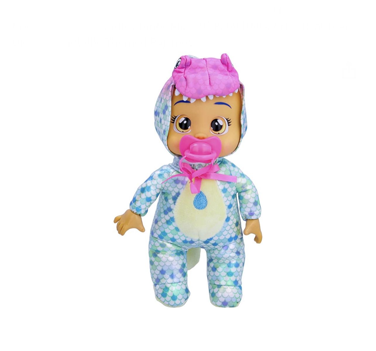 Cry Babies Tiny Cuddles Dinos Mia - 9" Baby Dolls, Cries Real Tears, Dinosaur