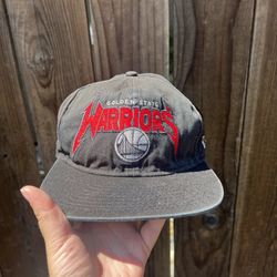 RARE New Era 9Fifty NBA Golden State Warriors Cap Men's One Size Black Basketball Hat