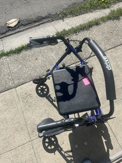 Drive Rollator with 7.5" Wheels and Fold-up Back