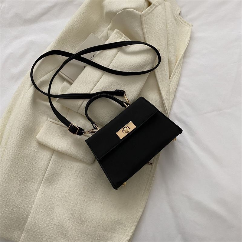 High-end texture handbag women‘s 2025 new fashion versatile one-shoulder cross-body bag retro western style small square bag